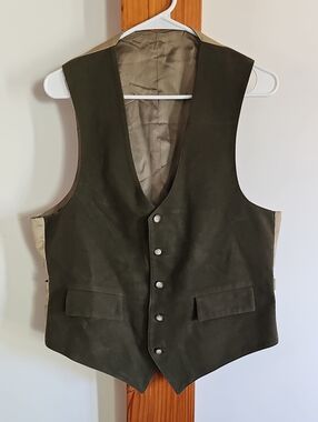 Vintage ORVIS Dark Olive Green Men's Vest